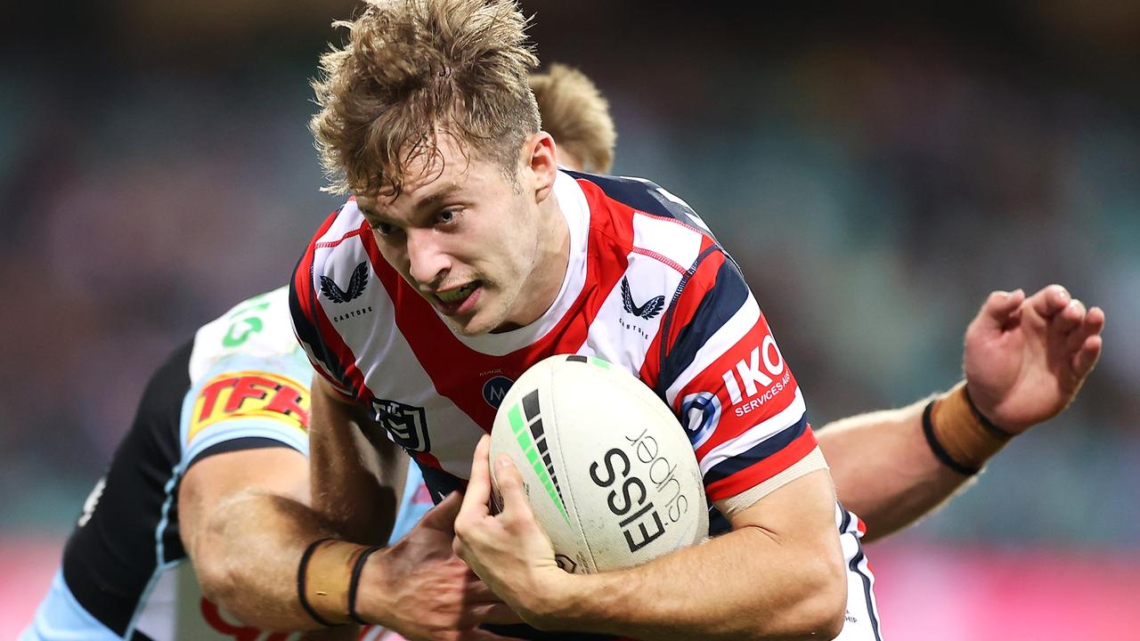 Sam Walker steered the Roosters to a stunning comeback win against the Sharks. Picture: Mark Kolbe/Getty Images