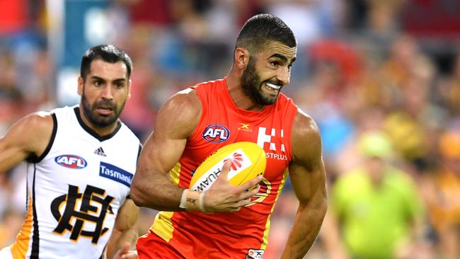 Do the Bombers need Adam Saad more than Jake Stringer? Picture: AAP