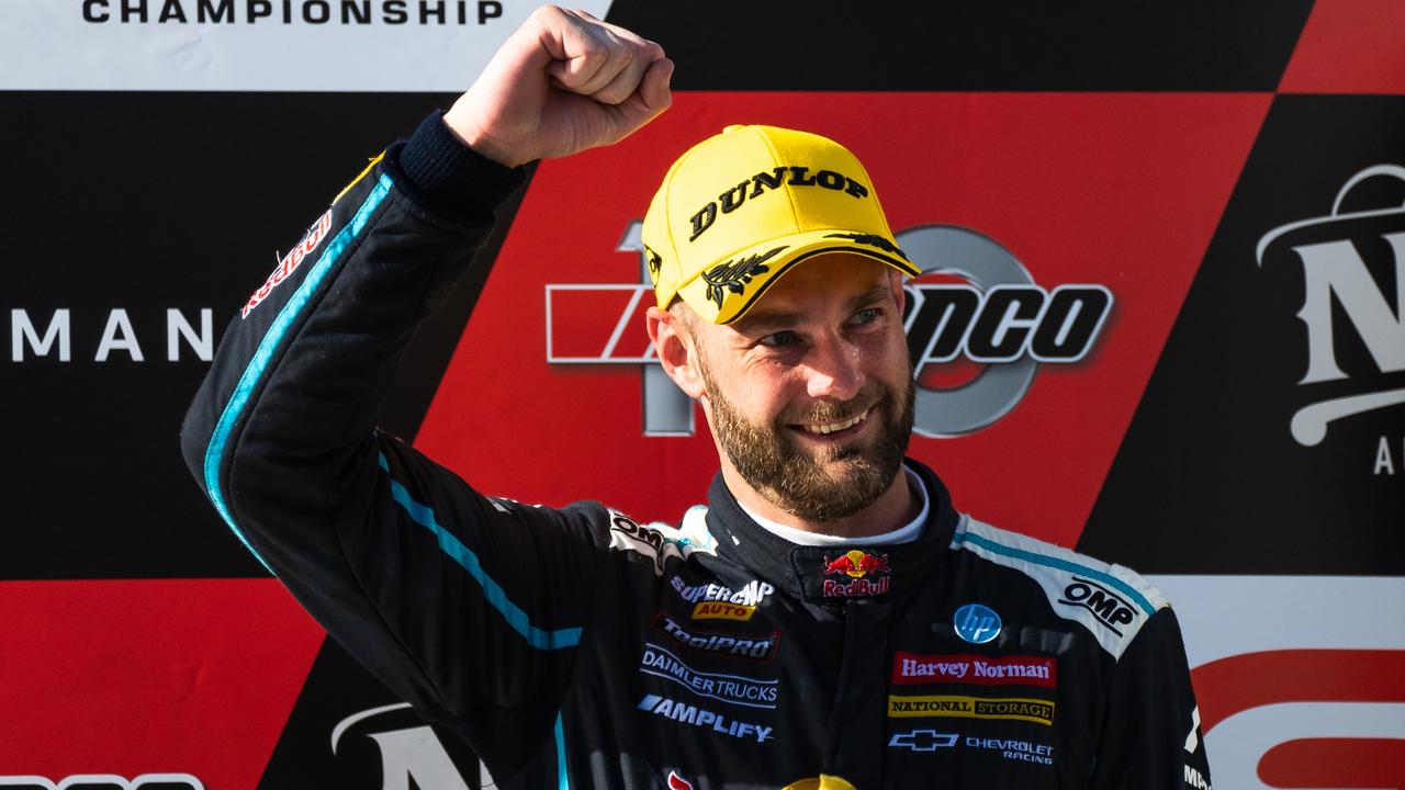 Triple Eight’s Shane van Gisbergen holds a 214-point lead in the Supercars championship. Picture: Getty Images