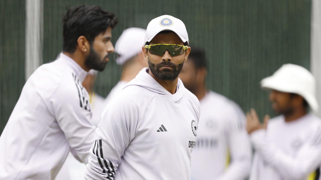 Ravindra Jadeja at an Indian training session at the MCG. (Photo by Darrian Traynor/Getty Images)