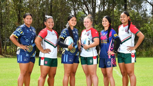 Mabel Park SHS has an array of promising league and union players, including Jaydah Tofae, Malaela Su’â, Tahliya Tavita, Shaylee Joseph, Kaylani Tavita and Athena Vili. Picture, John Gass