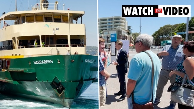 Manly ferry protest