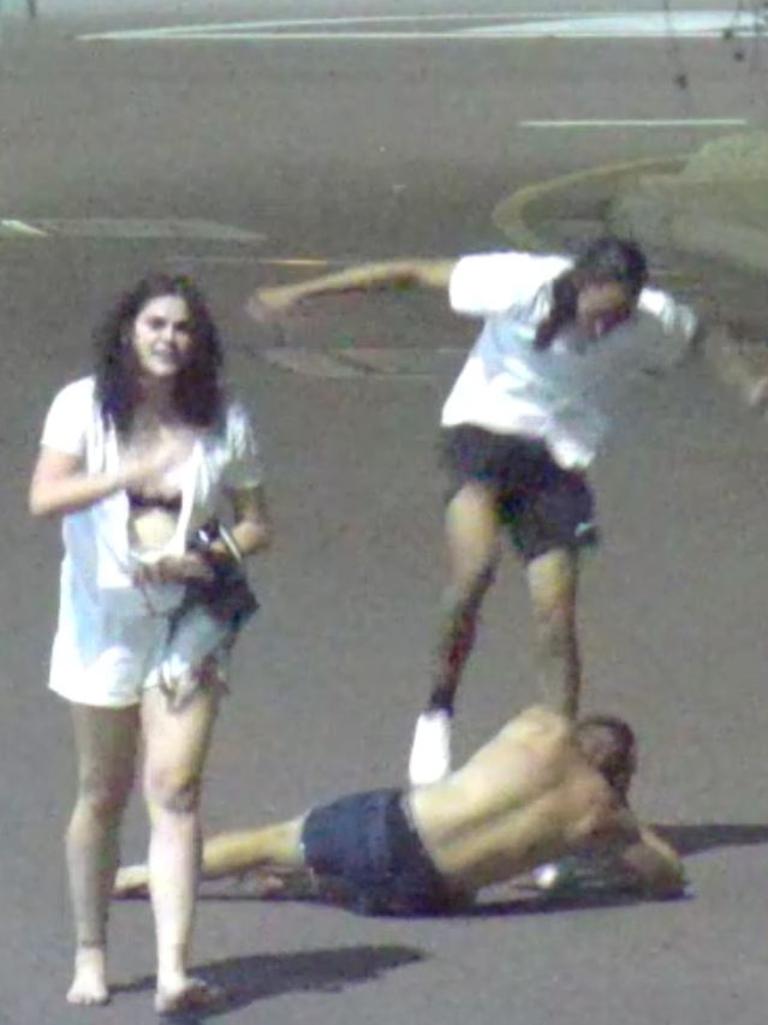 CCTV footage of a disturbing Christmas Eve 2020 bashing which left a tourist bleeding, naked and unconscious in Darwin’s nightclubbing district has been released by the NT Supreme Court.