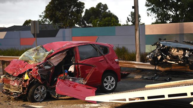 The confronting scene that awaited emergency services. Picture: Nicole Garmston
