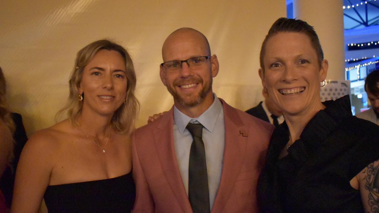 Kaylie Finger and Matt and Fiona Keable at the Gympie Business Awards 2022.