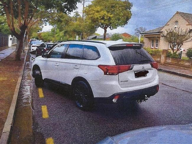 The photo taken of a Prospect family's car that resulted in a ticket. They were driving it at the time. Picture: Supplied