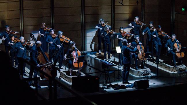 Richard Tognetti and the ACO performing in the Indies &amp; Idols concert at City Recital Hall Angel Place. Picture: Christie Brewster