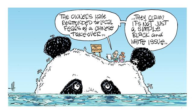 Daily Mercury cartoonist Harry Bruce's take on the Keswick Island drama. Dawson MP George Christensen has launched a petition, urging the State Government to terminate China Bloom’s lease.