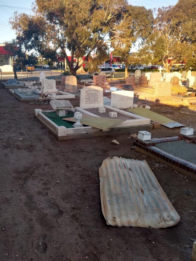 North Brighton Cemetery has dirt paths and sunken graves. Picture: Supplied