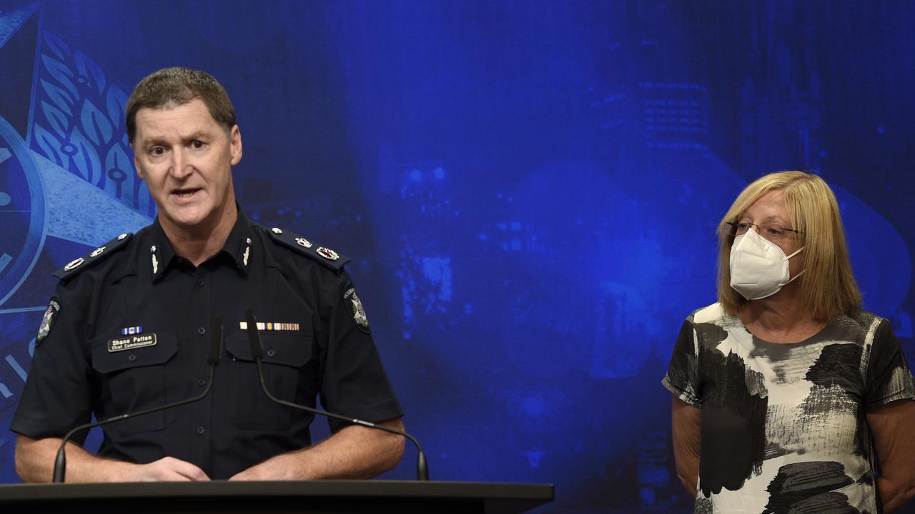 Victoria Police Chief Commissioner Shane Patton and Police Minister Lisa Neville made the announcement on Thursday morning. Picture: NCA NewsWire / Andrew Henshaw