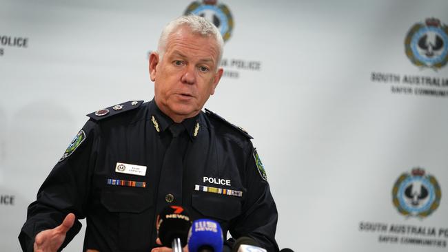 Police Commissioner Grant Stevens has told the Police Association of South Australia its actions are undermining SAPOL’s efforts to recruit and retain officers. Picture: Dean Martin