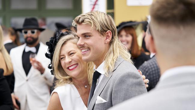 Bailey Smith in the Birdcage at Flemington on Derby Day 2023. Picture: Magner Media/Supplied