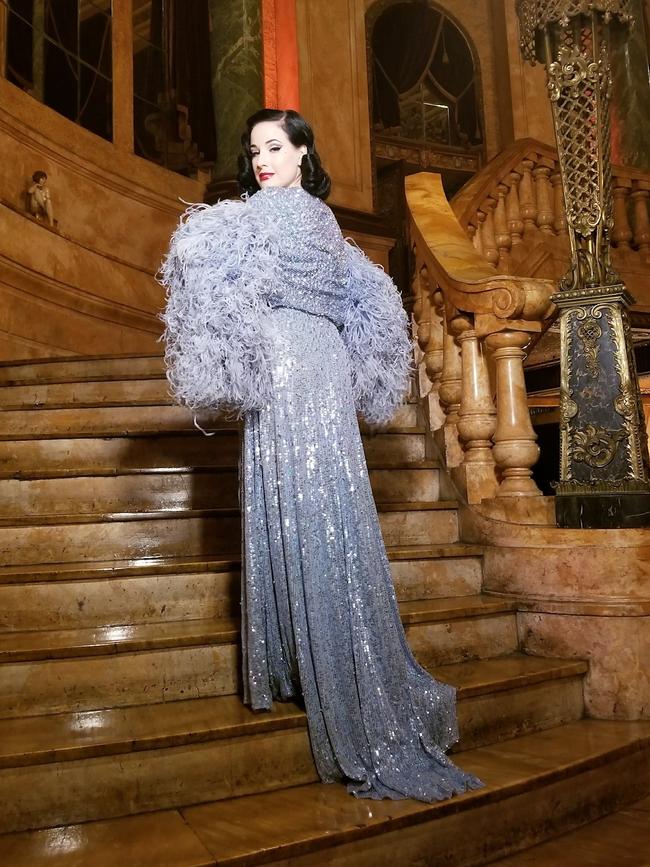 Dita Von Teese in glamour mode.