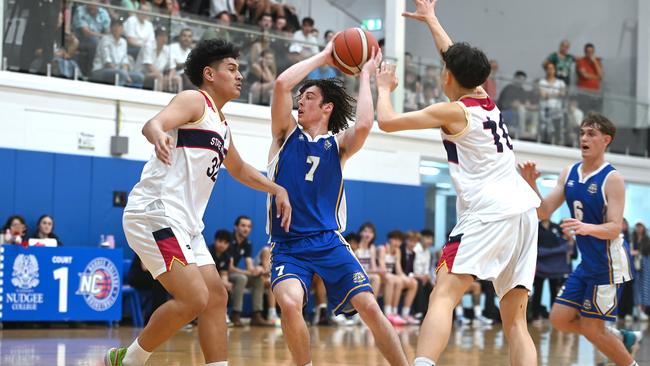 Nudgee V BSHS. Basketball. Saturday September 7, 2024. Picture, John Gass