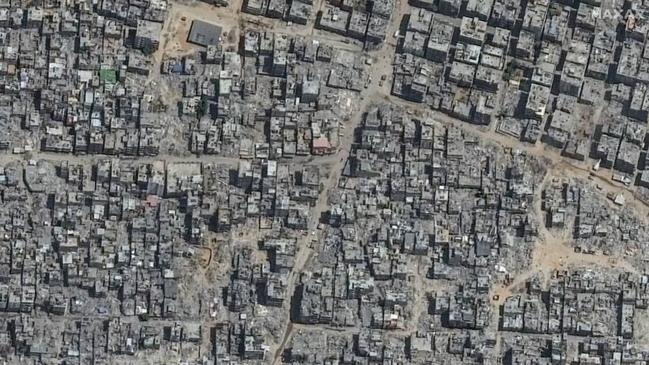 Satellite images of Jabalia in the northern Gaza Strip on Aug. 23. Picture: Maxar Technologies