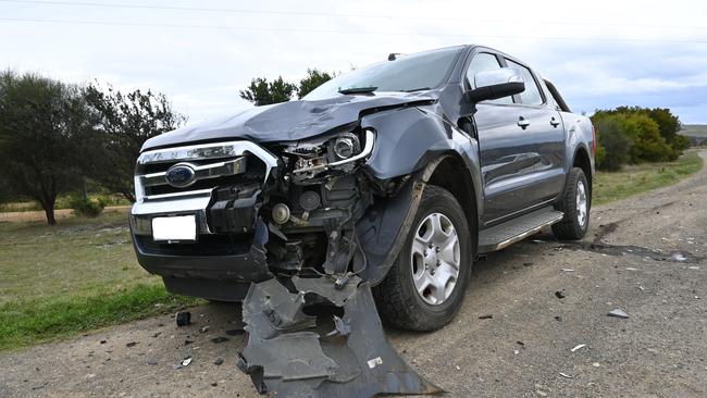 ACCIDENT: Two children on motorbikes have been injured after crashing into a car on Tuesday afternoon. Picture: Kenji Sato