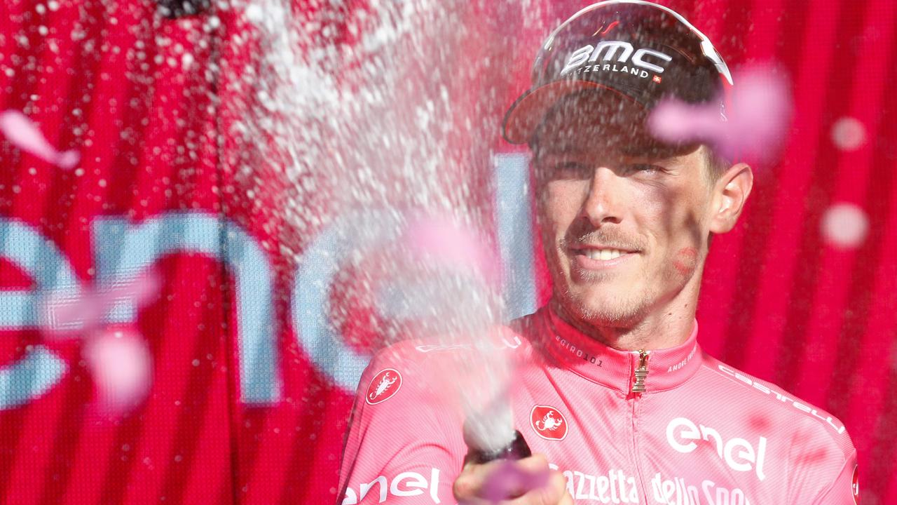 Rohan Dennis is happy to stay in pink for another day.