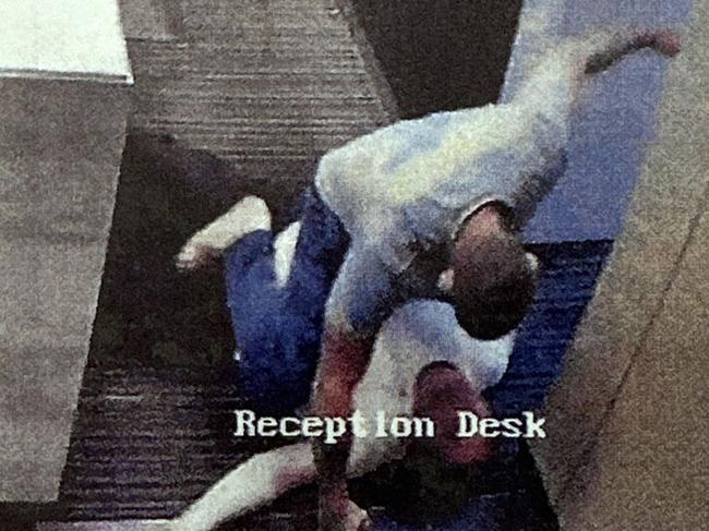An image from CCTV of the incident. Picture: Supplied