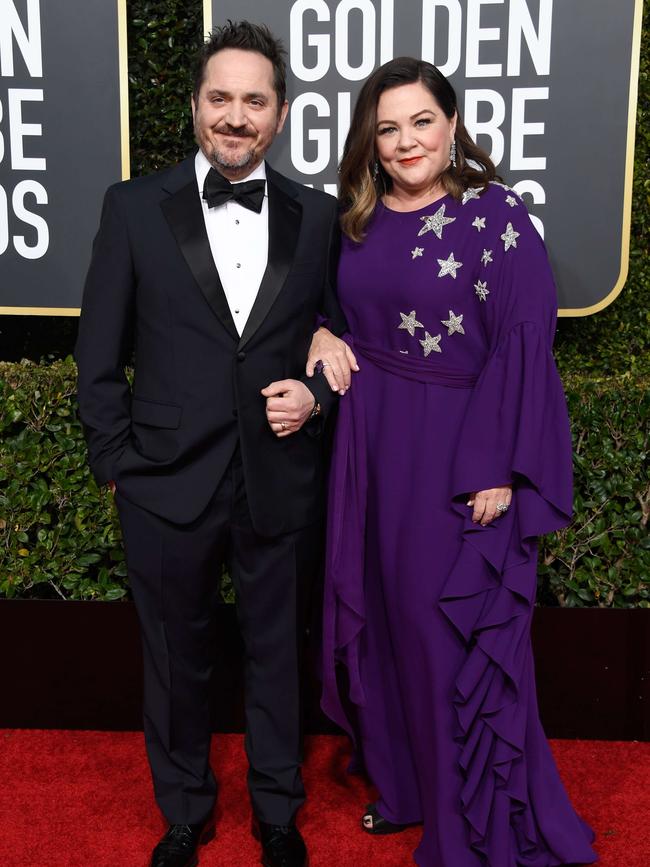 Ben Falcone and Melissa McCarthy. Picture: AFP