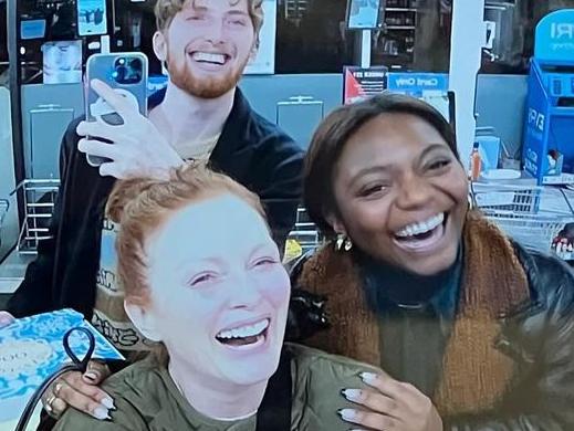 Julianne Moore spotted at a supermarket in London.