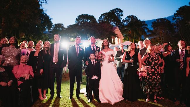 Sarah Lye and Ben Henry’s wedding. Picture: Sam Wyper Photography