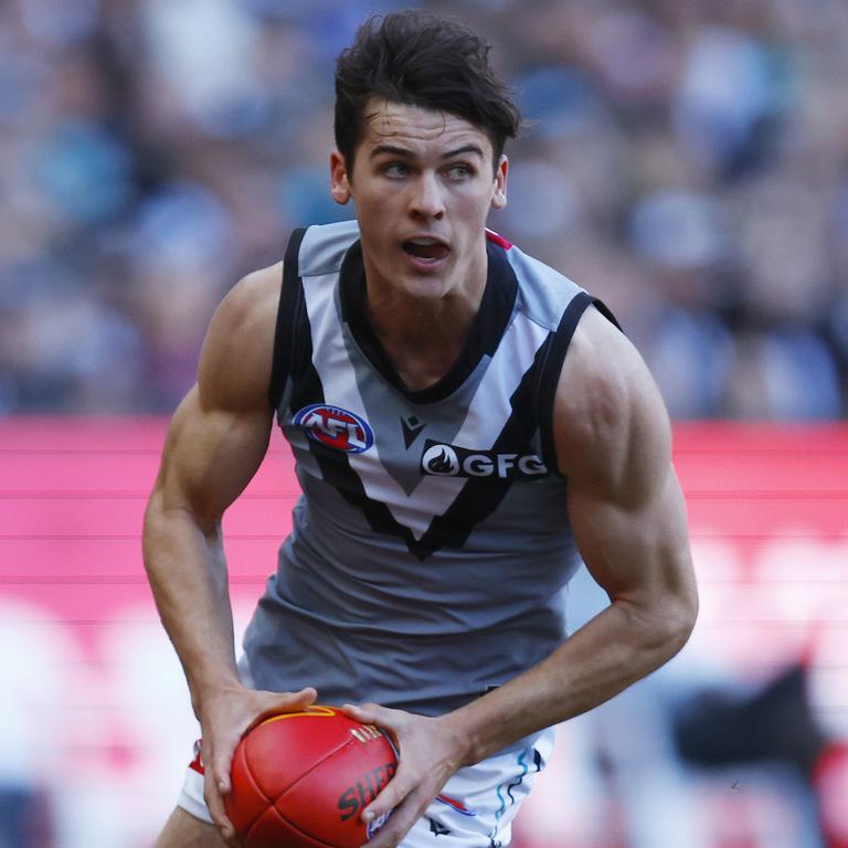 Connor Rozee has taken his game to a new level this season. Picture: Daniel Pockett/Getty Images