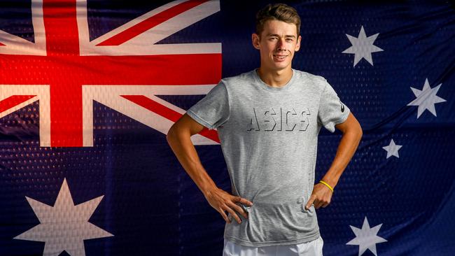 Alex De Minaur won’t get caught up in the hype he’s receiving. Picture: Tim Carrafa