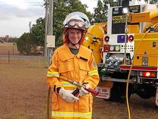 TRAILBLAZER: Michelle Prince at her first hazard reduction burn. Picture: Pauline Prince