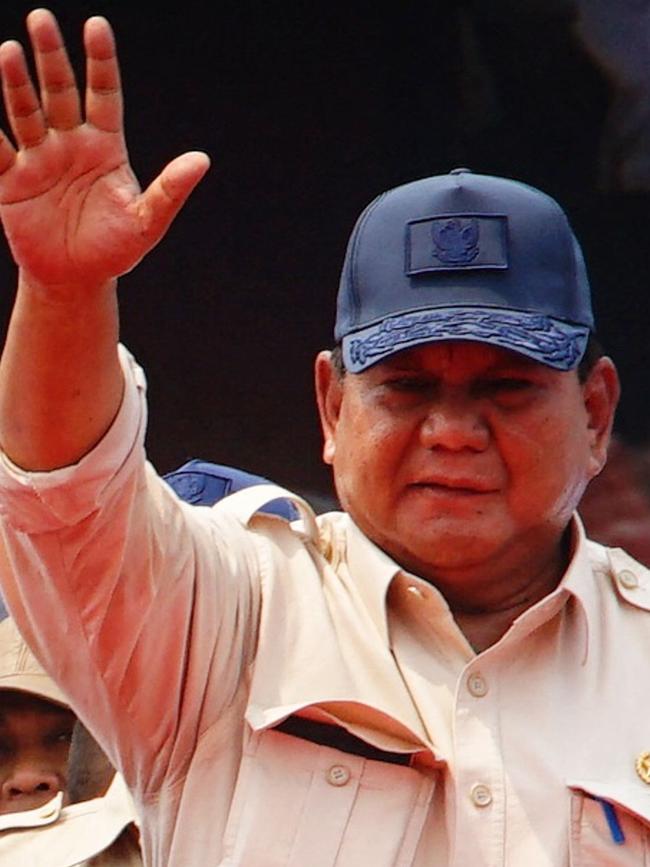 Indonesian President Prabowo Subianto. Picture: Azwar Ipank/AFP