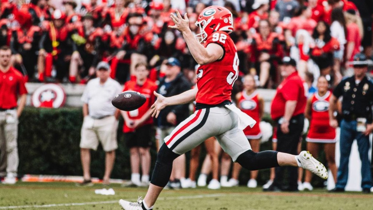 College Football 2022: Brett Thorson Punt Video, Georgia Bulldogs Vs ...