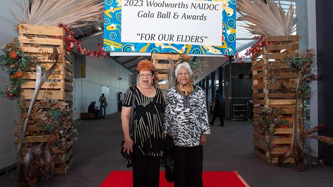 Susie Williams and Gina Smith at the Darwin Convention Centre. Picture: Pema Tamang Pakhrin