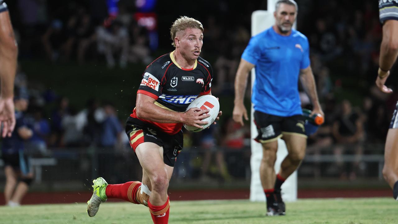 Former Northern Pride player Will Partridge returned to Barlow Park as a Dolphin in the National Rugby League (NRL) pre season NRL match between the North Queensland Cowboys and the Dolphins, held at Barlow Park. Picture: Brendan Radke