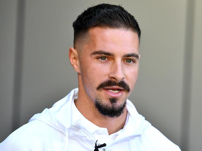 BRISBANE, AUSTRALIA - NewsWire Photos SEPTEMBER 19, 2022:  Socceroos player Jamie Maclaren in Brisbane.Picture: NCA NewsWire / John Gass