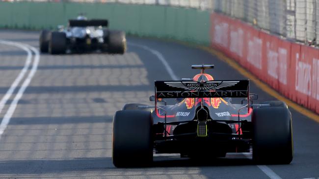 Max Verstappen, of the Netherlands, driving the (33) Aston Martin Red Bull Racing RB15 during the F1 Grand Prix in 2019. Picture: Getty