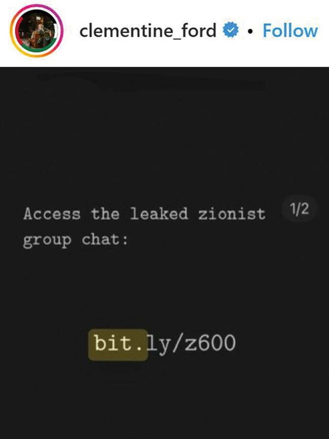 In February, Ford helped disseminate leaked personal details of Israel supporters.