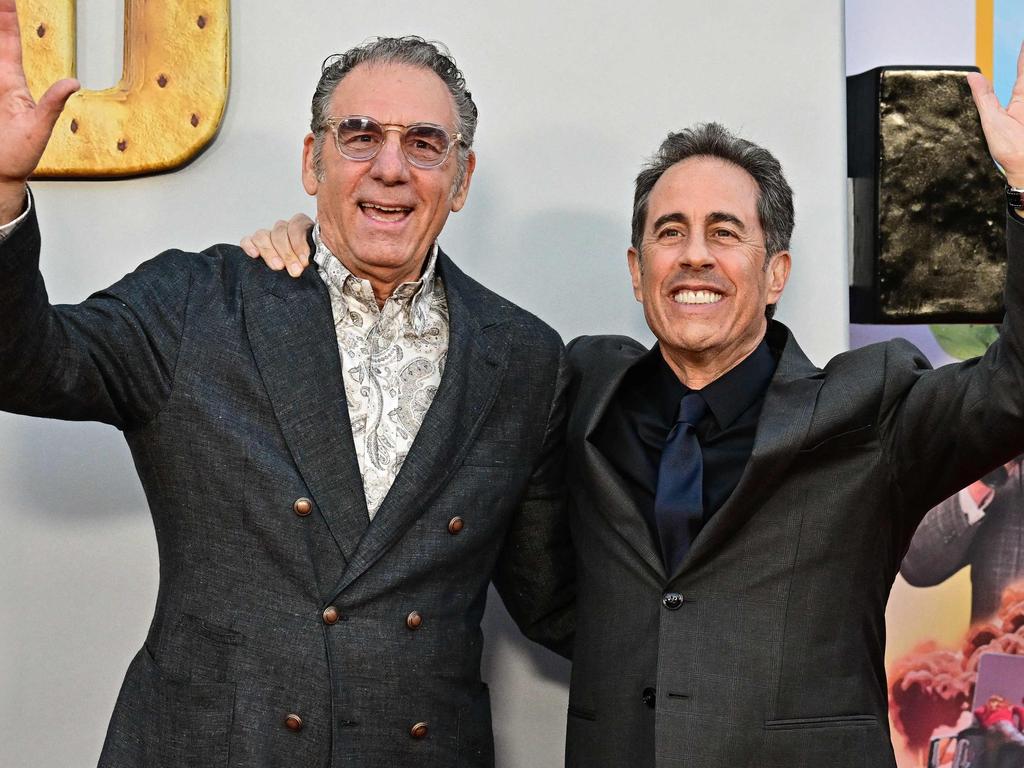 Michael Richards reunited with Jerry Seinfeld to attend Netflix's "Unfrosted" premiere in California. Picture: Frederic J. BROWN / AFP