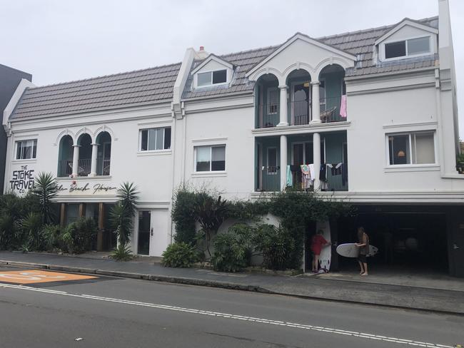 The Stoke Beach House backpacker hostel in Raglan St, Manly, near the intersection with Pittwater Rd. Picture: Jim O’Rourke