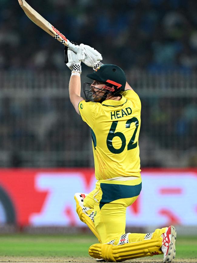 Head top scored for Australia with 62 runs off 48 balls. Picture: AFP