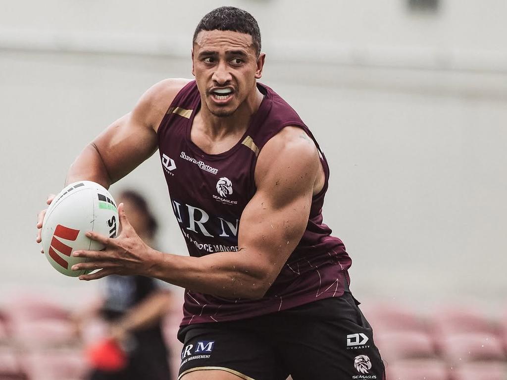 Manly prop Siosiua Taukeiaho will have a hit out for his new club. Pic: Sea Eagles Digital