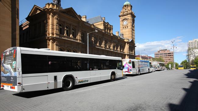 Metro Tasmania buses. PIC: MATT THOMPSON