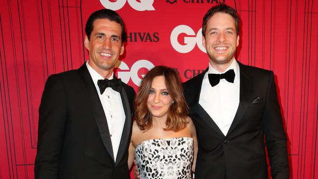 Andy Lee, Zoe Foster-Blake and Hamish Blake at the GQ Men of the Year 2013.