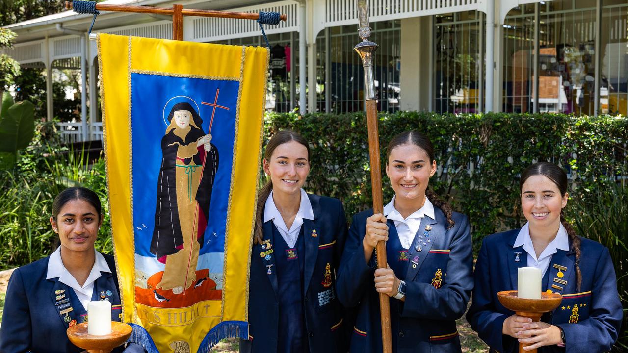 St Hilda's School 2025 Captains. From L-R Head Boarder Sathvika Alla, Head Day Girl Georgina Park, School Captain Erica Mahon and School Sports Captain Alexia Abela. Picture: Supplied