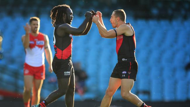 The Bombers travelled to Sydney with North Melbourne. Picture: AAP Image/Mark Evans