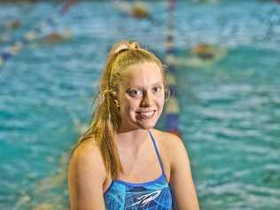 HELPING HAND: University of Toledo swimmer and former The Glennie School student Rebecca Welke has been passing on her knowledge to Glennie Swimming Club members during her summer break. Picture: Nev Madsen