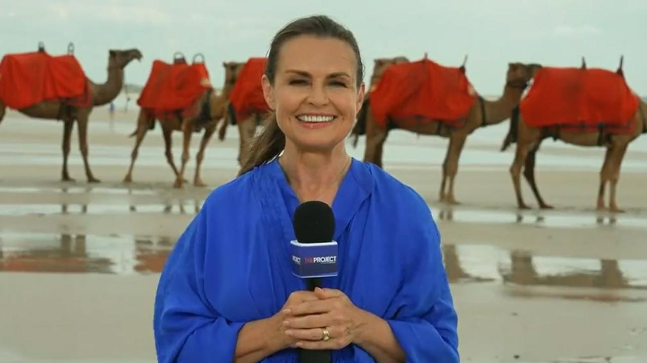 Lisa Wilkinson took the question in her stride. Picture: Channel 10