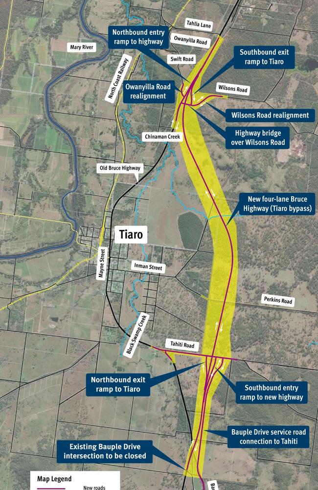 Maryborough MP Bruce Saunders rejected claims he had “backflipped” on his position about the Bruce Hwy between Gympie and Maryborough, saying he had always been in favour of four lanes. Picture: TMR