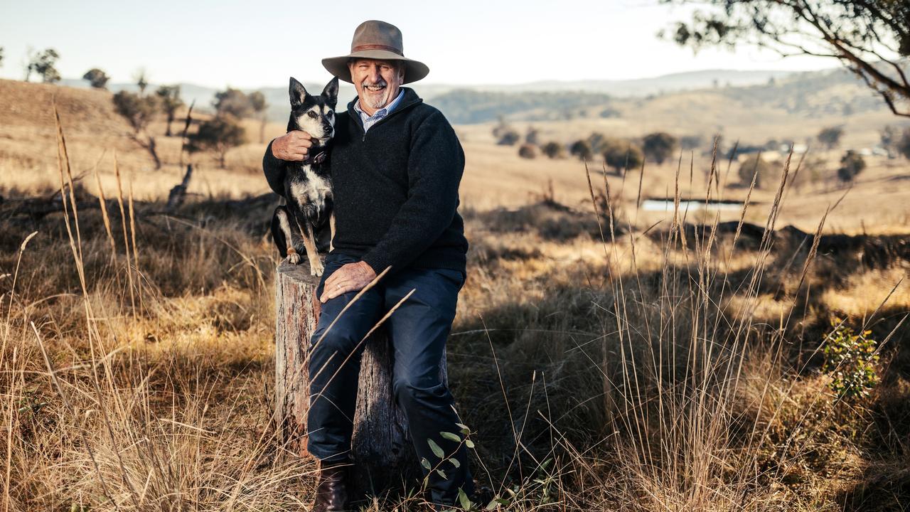 Peter Roffe will put wind, solar and batteries on his property. Picture Andrew Pearson