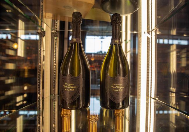 The bar has an extensive champagne menu, including 1.5 litre bottles of Dom Perignon.