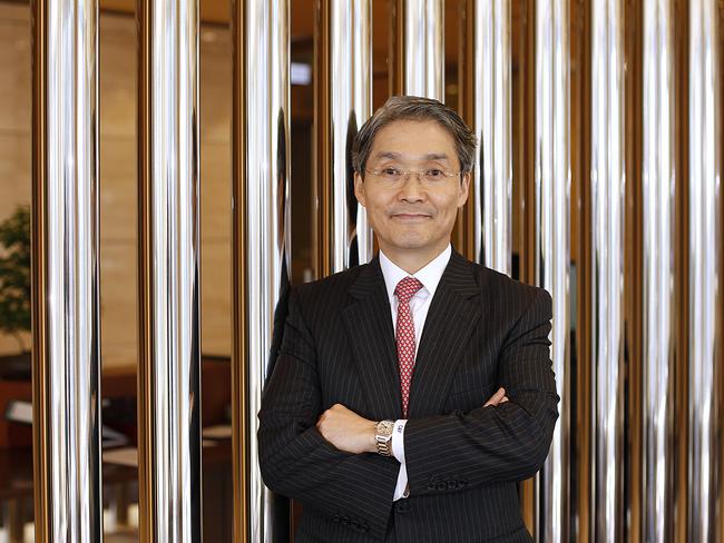 Chi-Won Yoon , CEO of UBS Group Asia Pacific, pictured in their Sydney office. The Australian / Picture David Moir 12/11/2014