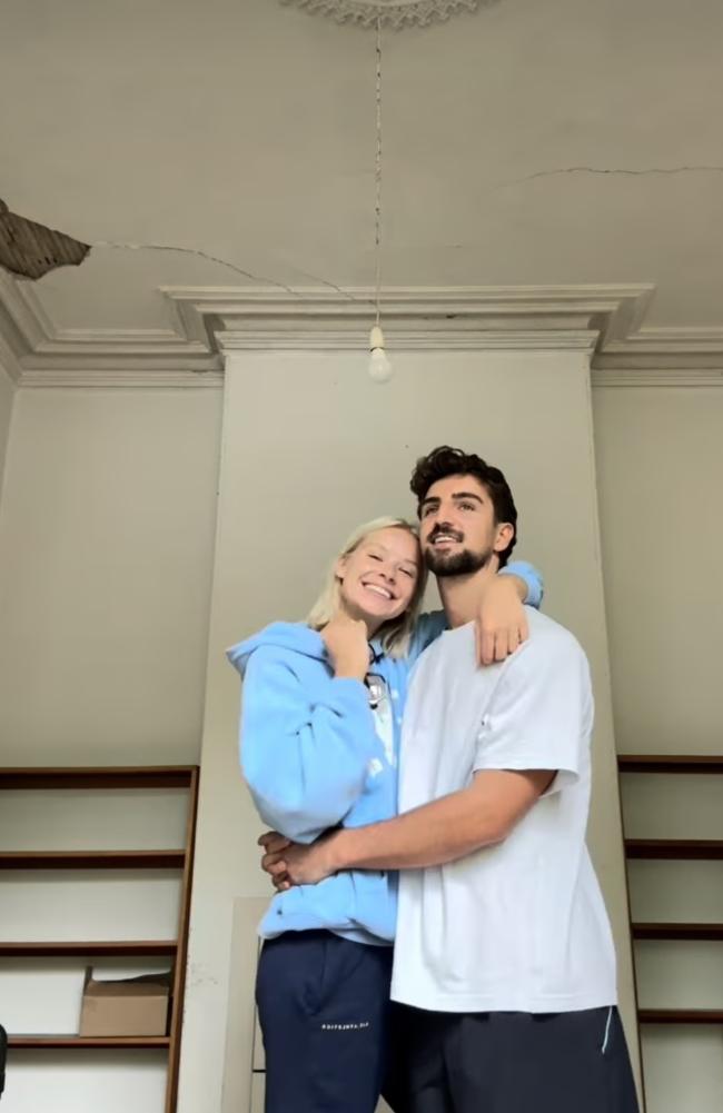 Annalise Dalins and Josh Daicos’ renovation is being charted on an Instagram page they have set up. Picture: Instagram